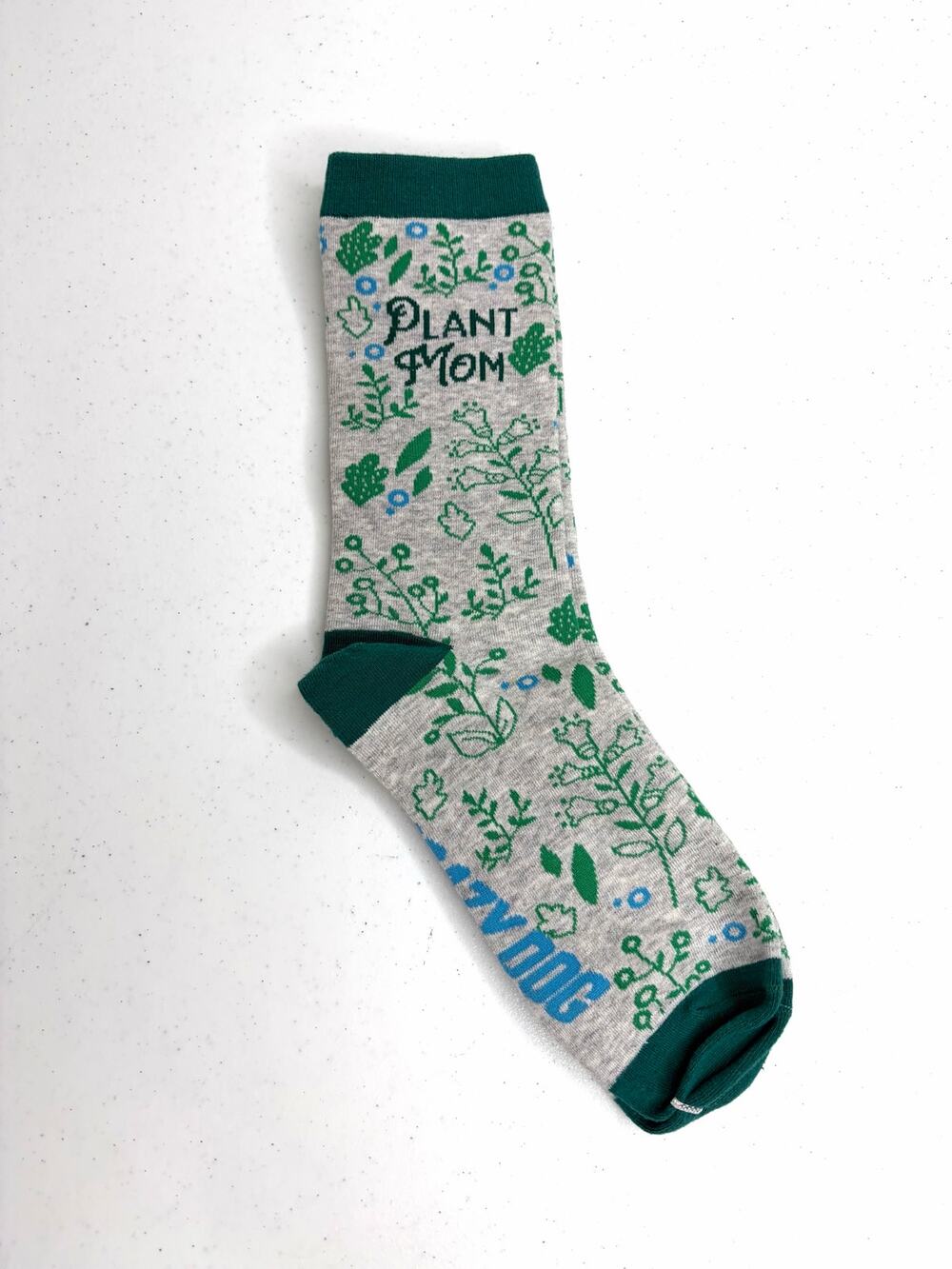 Plant Mom Socks by Crazy Dog Women's Crew Socks NWOT